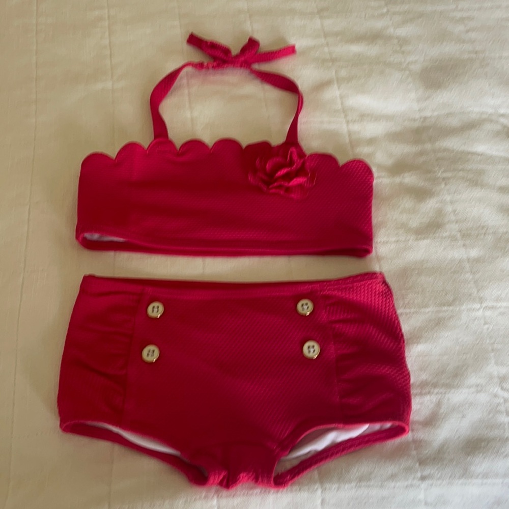 Janie and Jack Rosette Swimsuit 4T